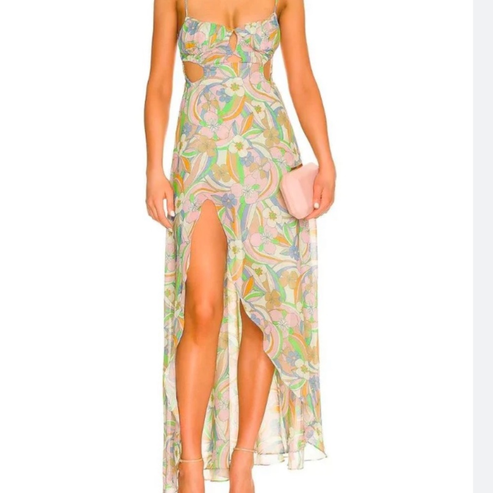 For Love And Lemons Dress in Pastel Hues